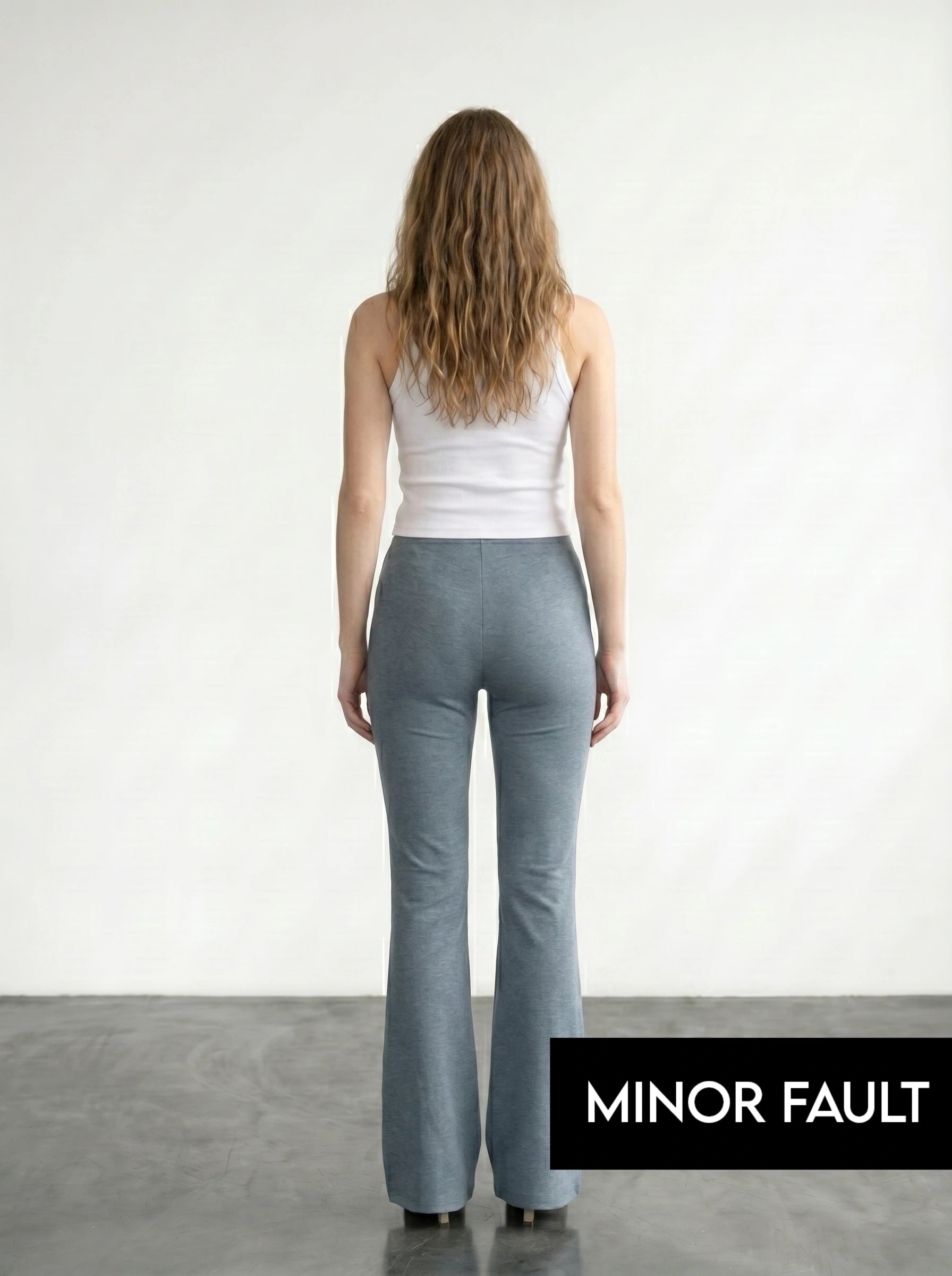 (Minor Fault) Blue Flare Trousers | Montivo Pakistan