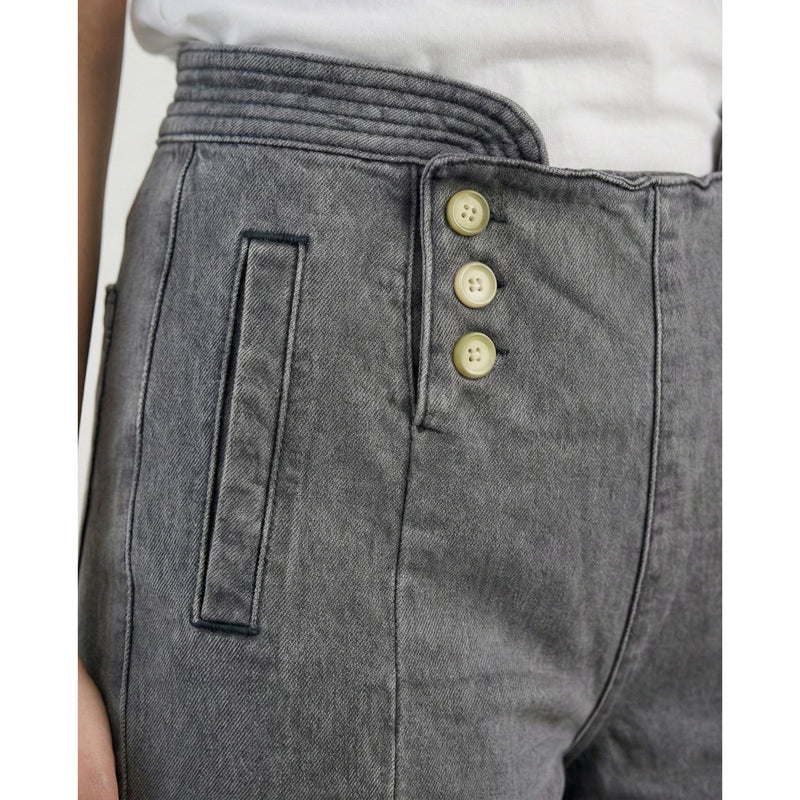 Grey Long Wide Leg Jeans | Montivo Pakistan