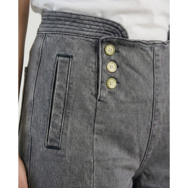 Grey Long Wide Leg Jeans | Montivo Pakistan