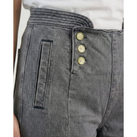 Grey Long Wide Leg Jeans | Montivo Pakistan