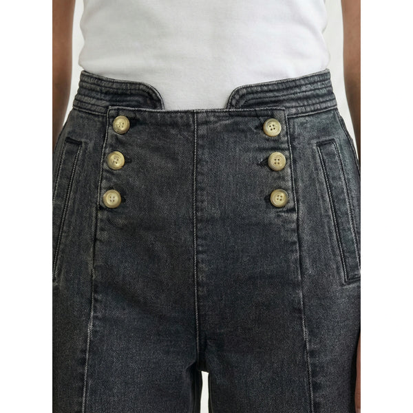 Grey Long Wide Leg Jeans | Montivo Pakistan