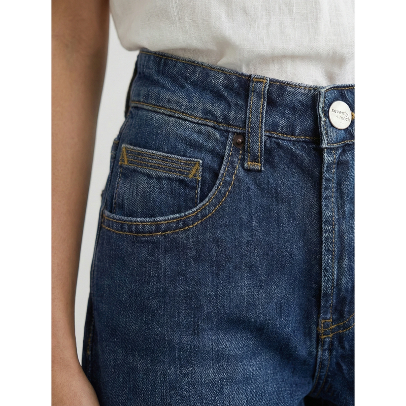 Blue Mom Loose Jeans | Montivo Pakistan