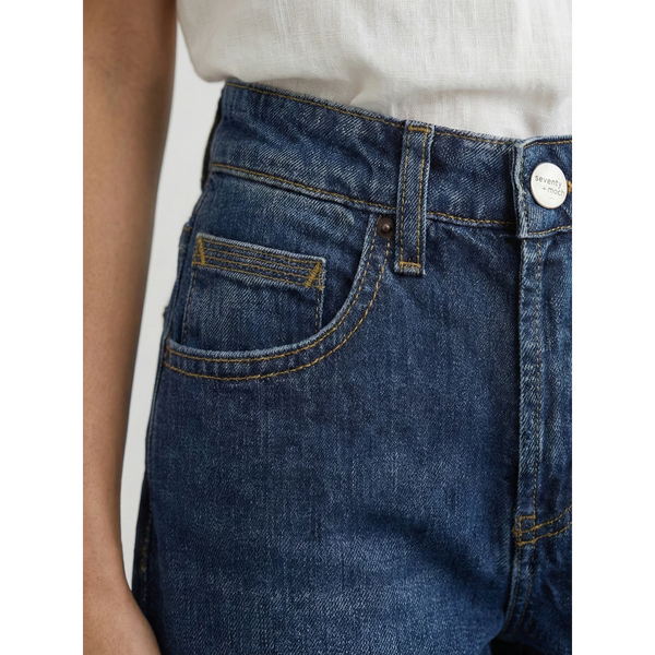 Blue Mom Loose Jeans | Montivo Pakistan