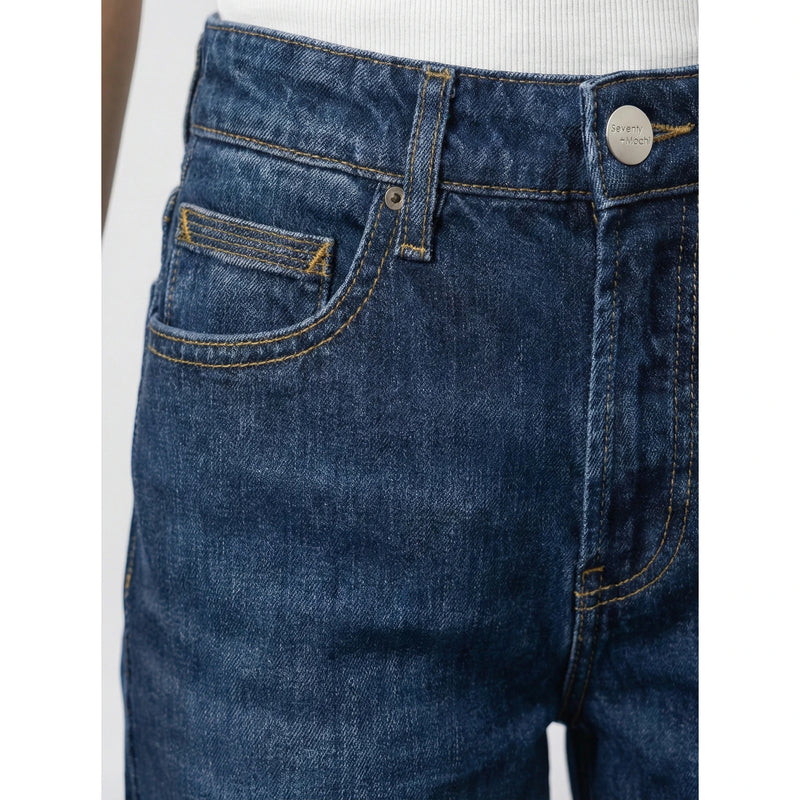 Blue Mom Loose Jeans | Montivo Pakistan