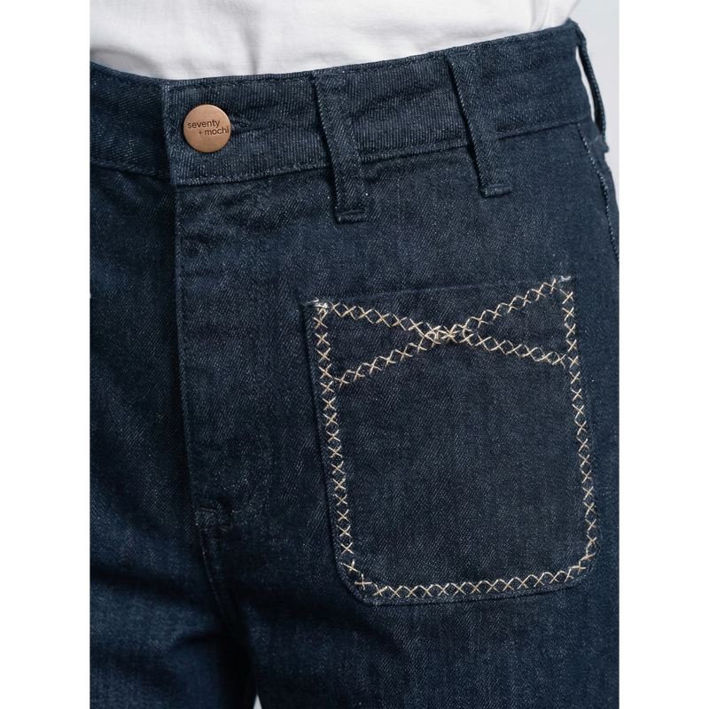 Rinse Wash Wide Leg Jeans | Montivo Pakistan