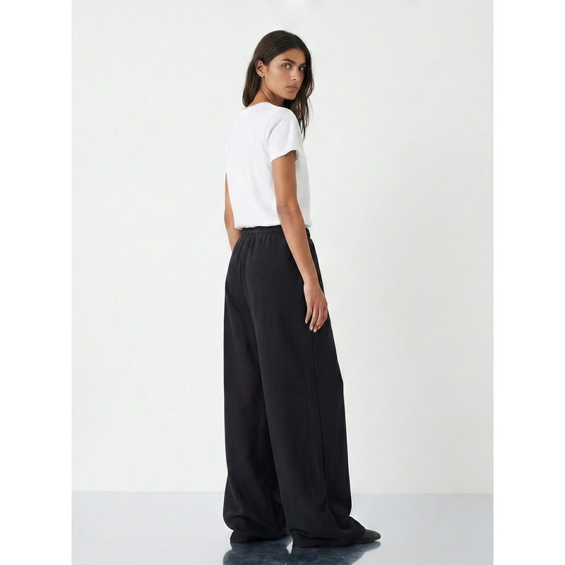 Black Extra Wide Leg Trousers | Montivo Pakistan