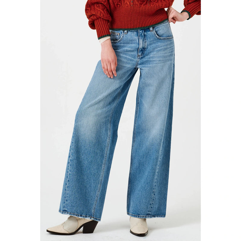 Light Mid Blue Baggy Vintage Jeans | Montivo Pakistan