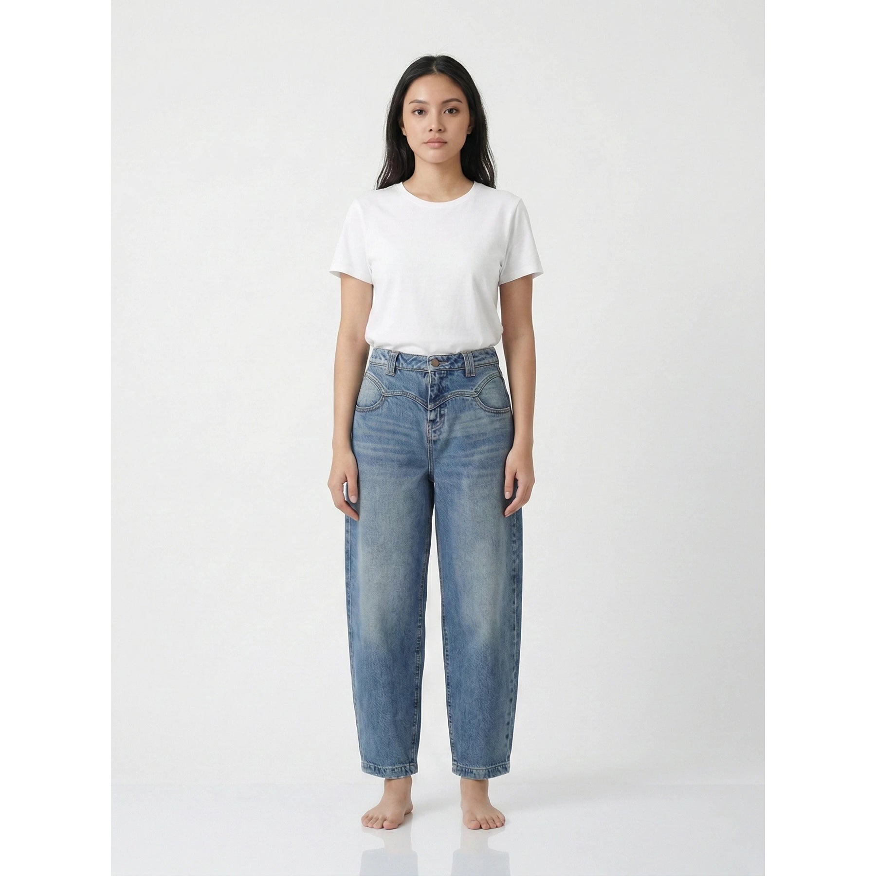 Vintage Blue Barrel Jeans | Montivo Pakistan