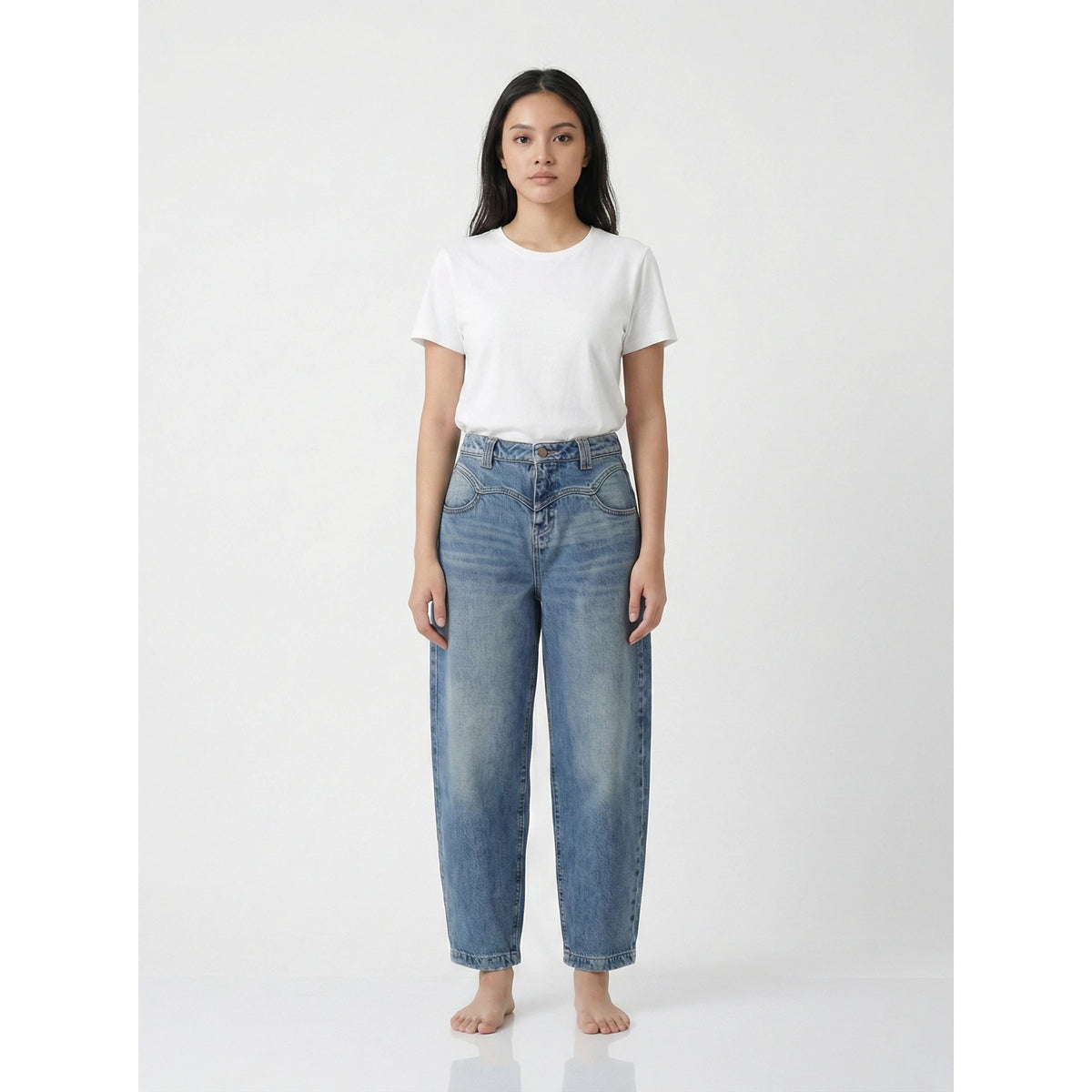 Vintage Blue Barrel Jeans | Montivo Pakistan