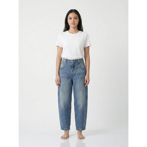 Vintage Blue Barrel Jeans | Montivo Pakistan