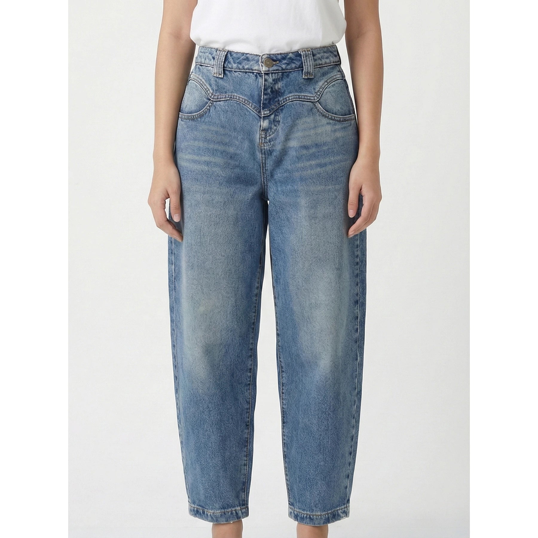 Vintage Blue Barrel Jeans | Montivo Pakistan