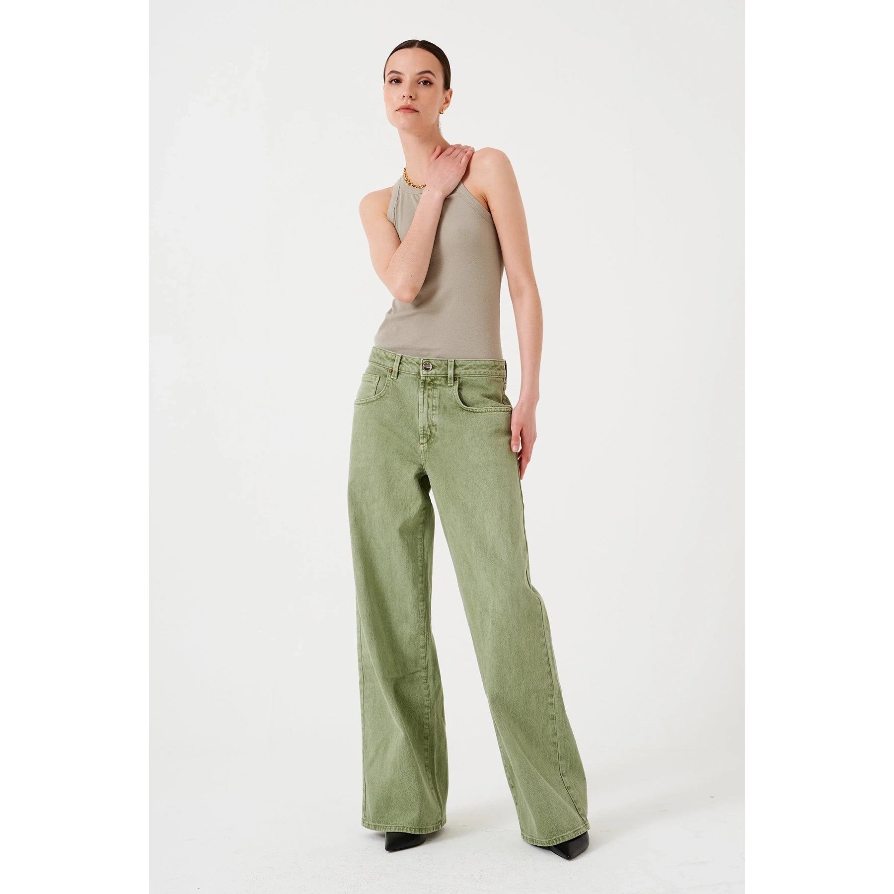 Low Rise Sage Wide Leg Jeans | Montivo Pakistan
