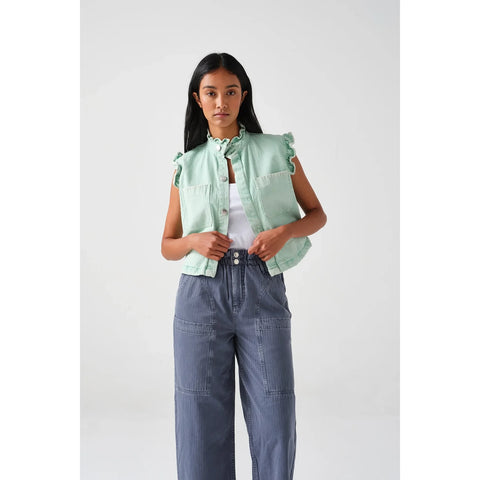 Wide Leg Paper Bag Culottes Jeans | Montivo Pakistan
