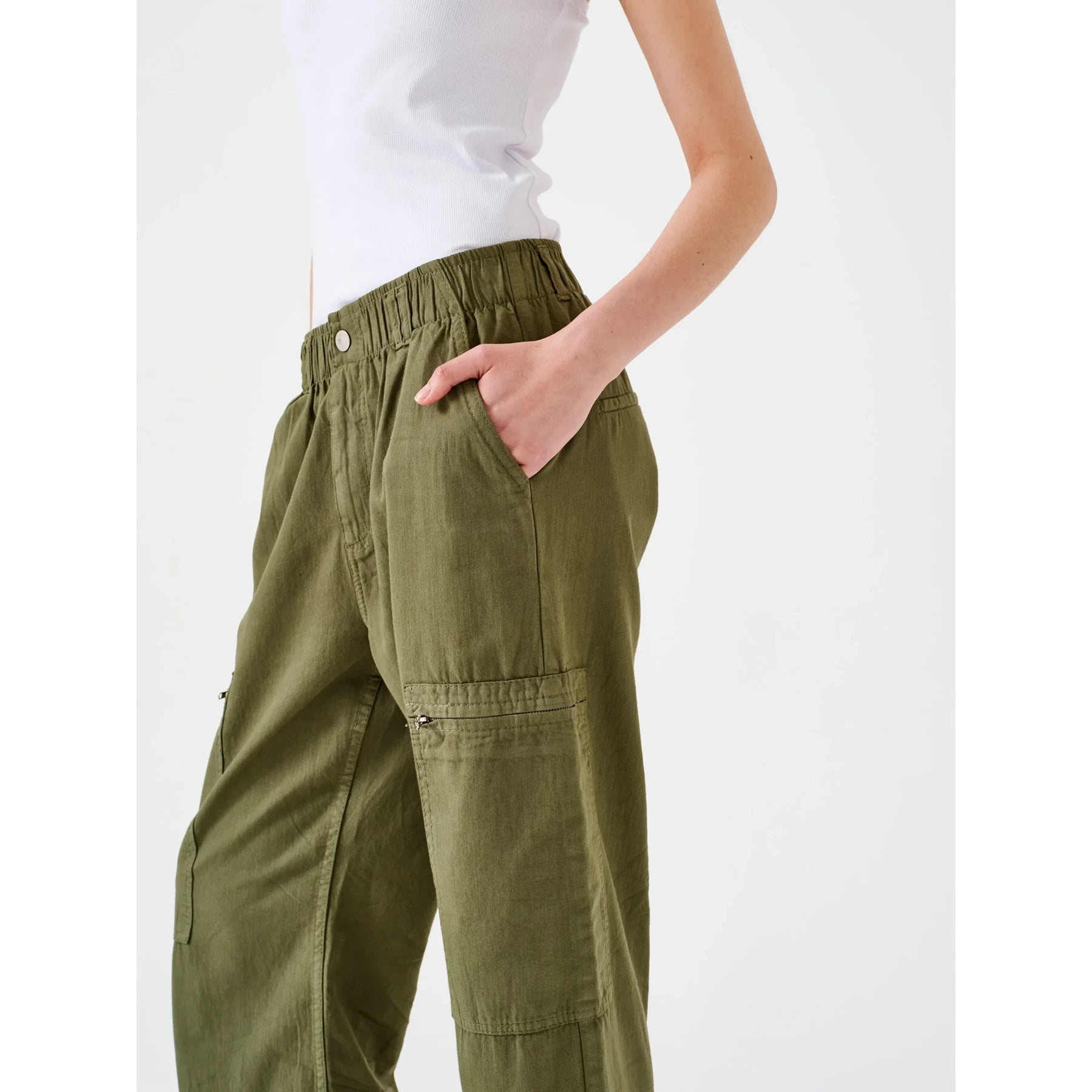 Olive Lightweight Cargo Pants | Montivo Pakistan