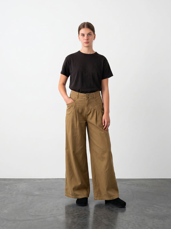 Mustard Wide Leg Jeans | Montivo Pakistan