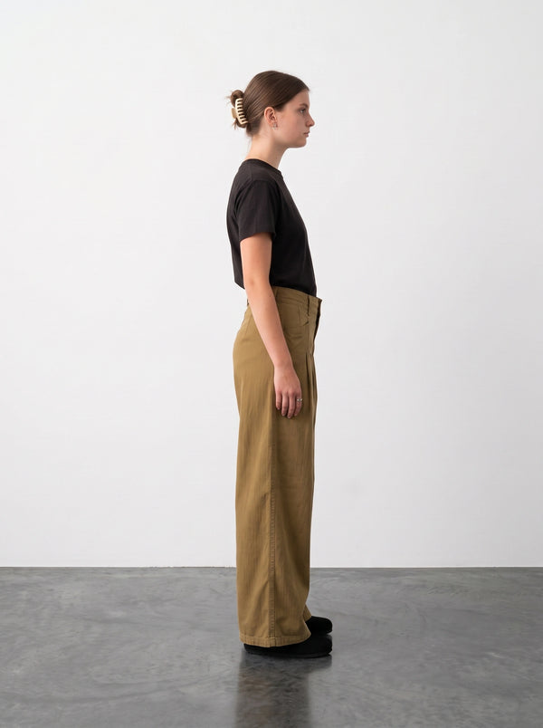 Mustard Wide Leg Jeans | Montivo Pakistan