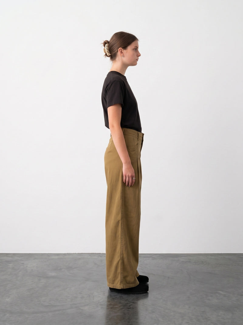 Mustard Wide Leg Jeans | Montivo Pakistan