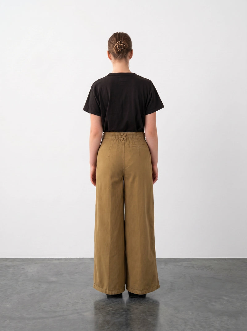 Mustard Wide Leg Jeans | Montivo Pakistan