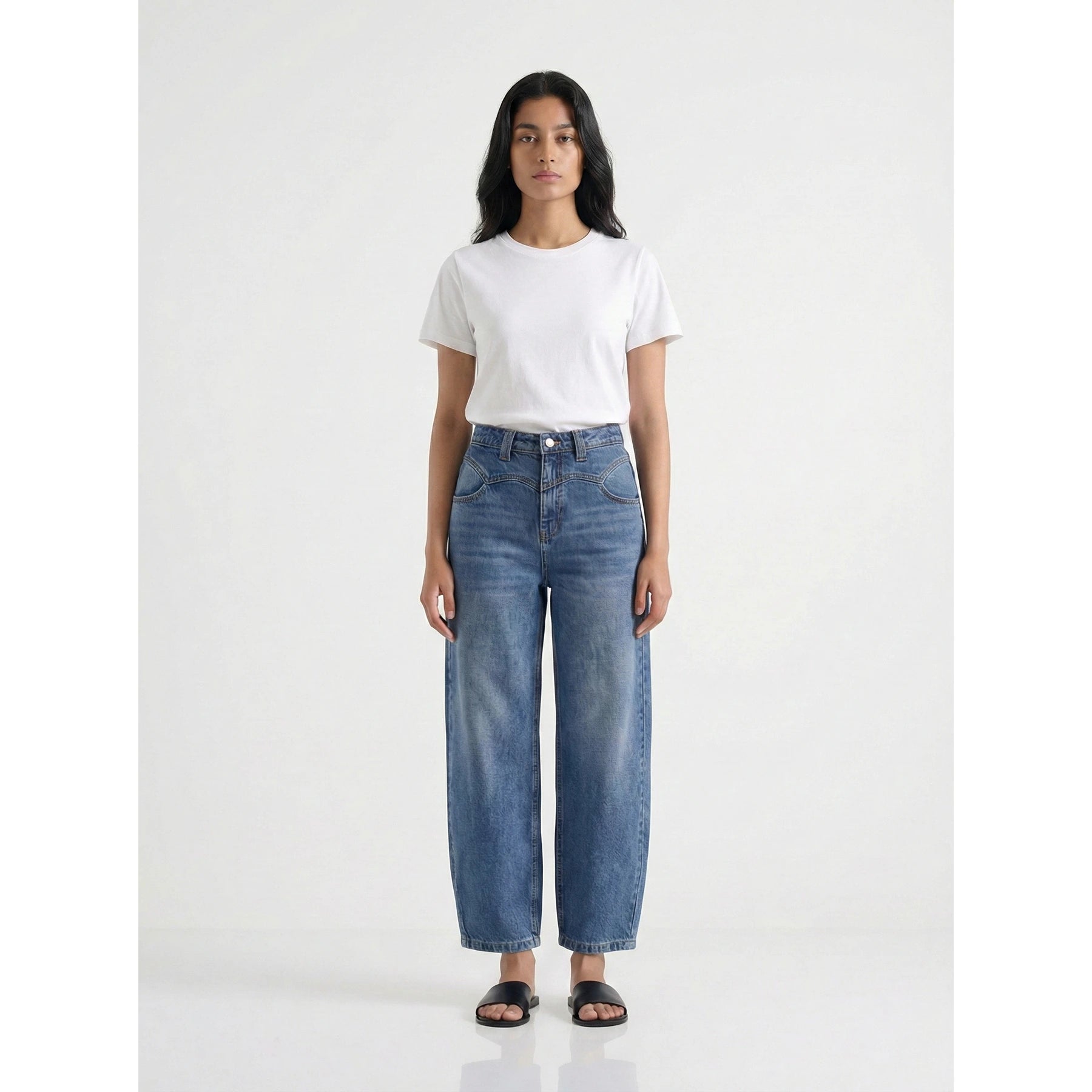 Vintage Blue Barrel Jeans | Montivo Pakistan