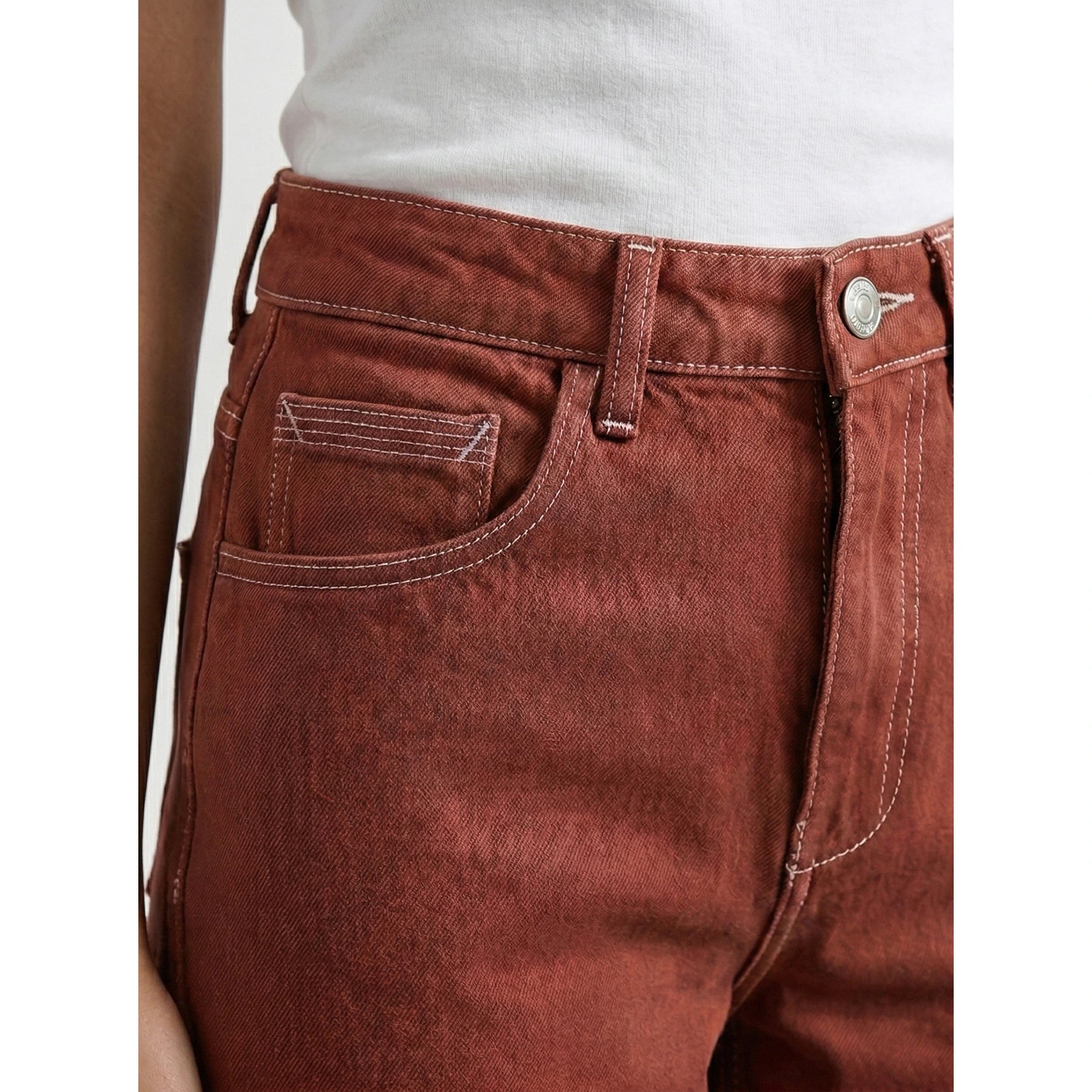 Rust Mom Slim Jeans | Montivo Pakistan