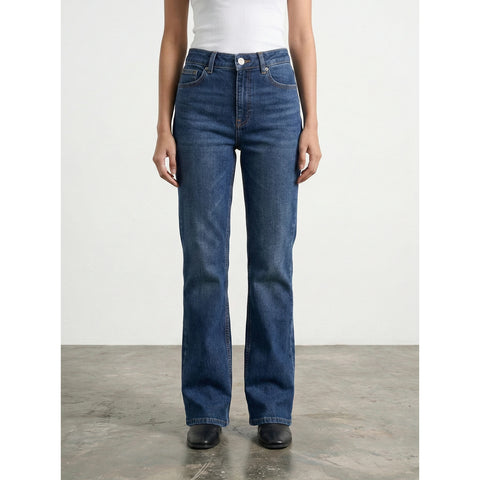 Blue Mini Boot-Cut Jeans | Montivo Pakistan