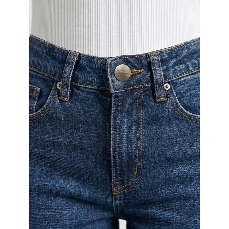 Blue Mini Boot-Cut Jeans | Montivo Pakistan