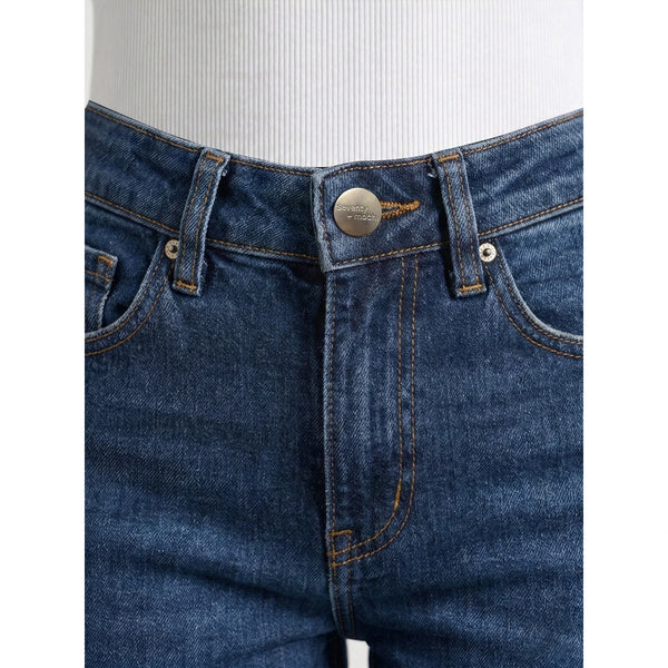 Blue Mini Boot-Cut Jeans | Montivo Pakistan