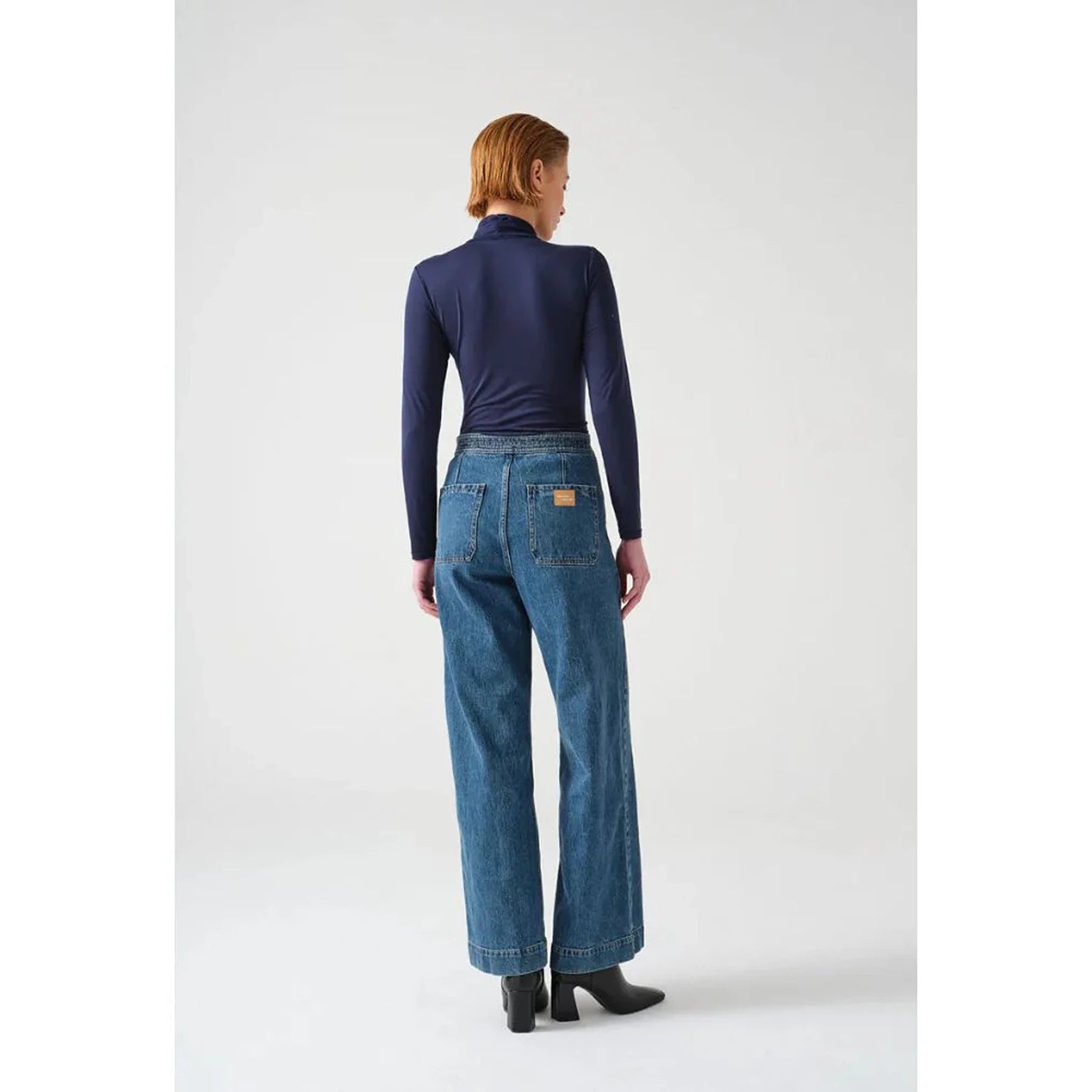 Vintage Blue Long Wide Leg Jeans | Montivo Pakistan