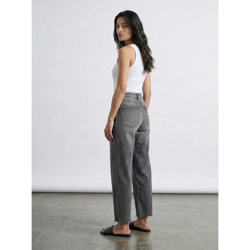 Grey Front Seam Relaxed Jeans | Montivo Pakistan
