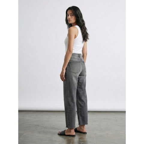 Grey Front Seam Relaxed Jeans | Montivo Pakistan