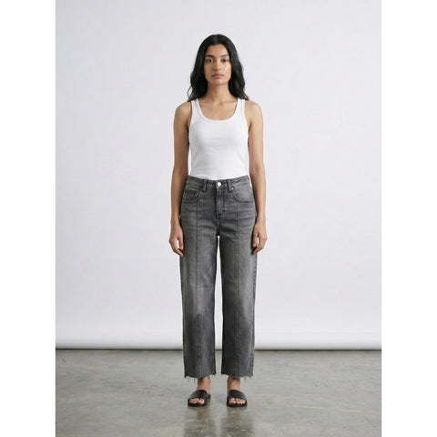 Grey Front Seam Relaxed Jeans | Montivo Pakistan