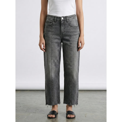 Grey Front Seam Relaxed Jeans | Montivo Pakistan