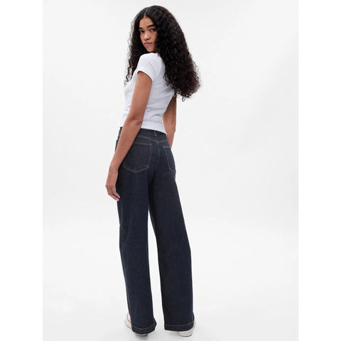 High Rise Wide Leg Stride Jeans | Montivo Pakistan