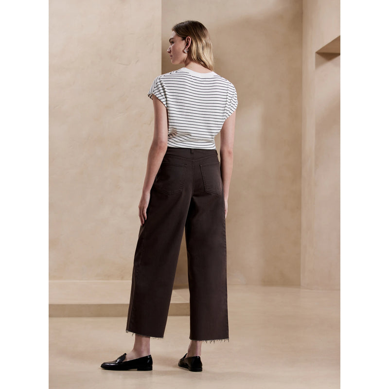 Truffle Wide Leg Pleated Jeans | Montivo Pakistan