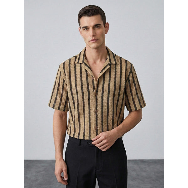 Sand Textured Cuban Shirt | Montivo Pakistan