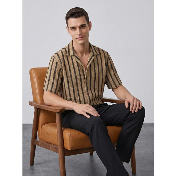 Sand Textured Cuban Shirt | Montivo Pakistan