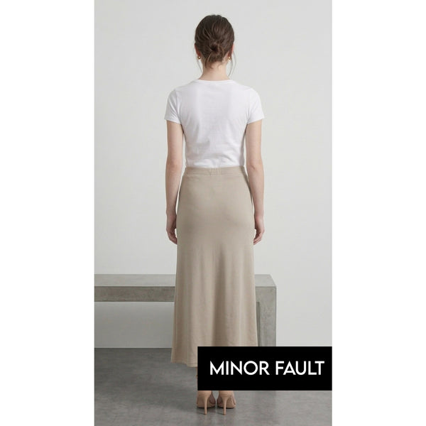 (Minor Fault) Beige Flared Skirt | Montivo Pakistan