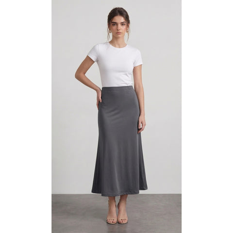 Grey Flared Skirt | Montivo Pakistan