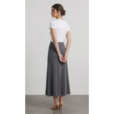 Grey Flared Skirt | Montivo Pakistan