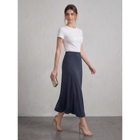 Navy Flared Skirt | Montivo Pakistan