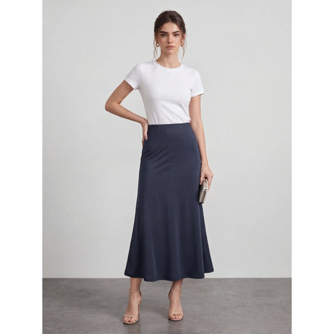 Navy Flared Skirt | Montivo Pakistan