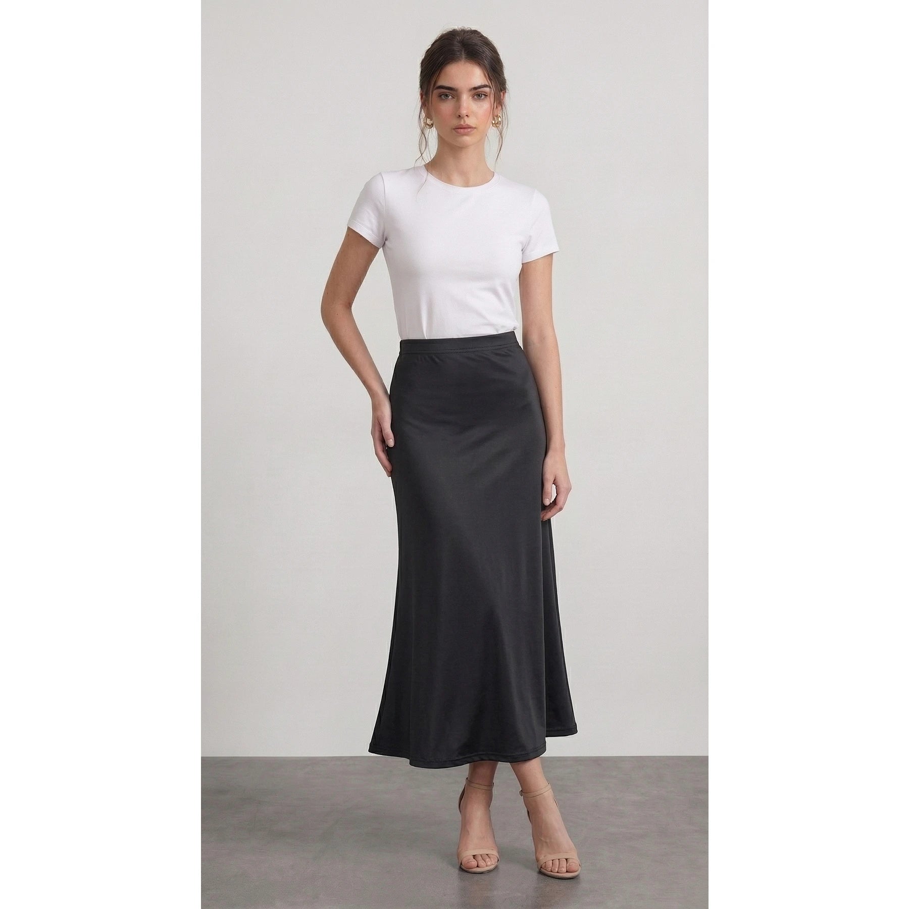 Black Flared Skirt | Montivo Pakistan