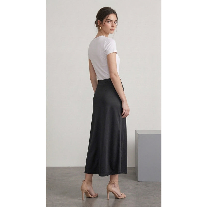 Black Flared Skirt | Montivo Pakistan