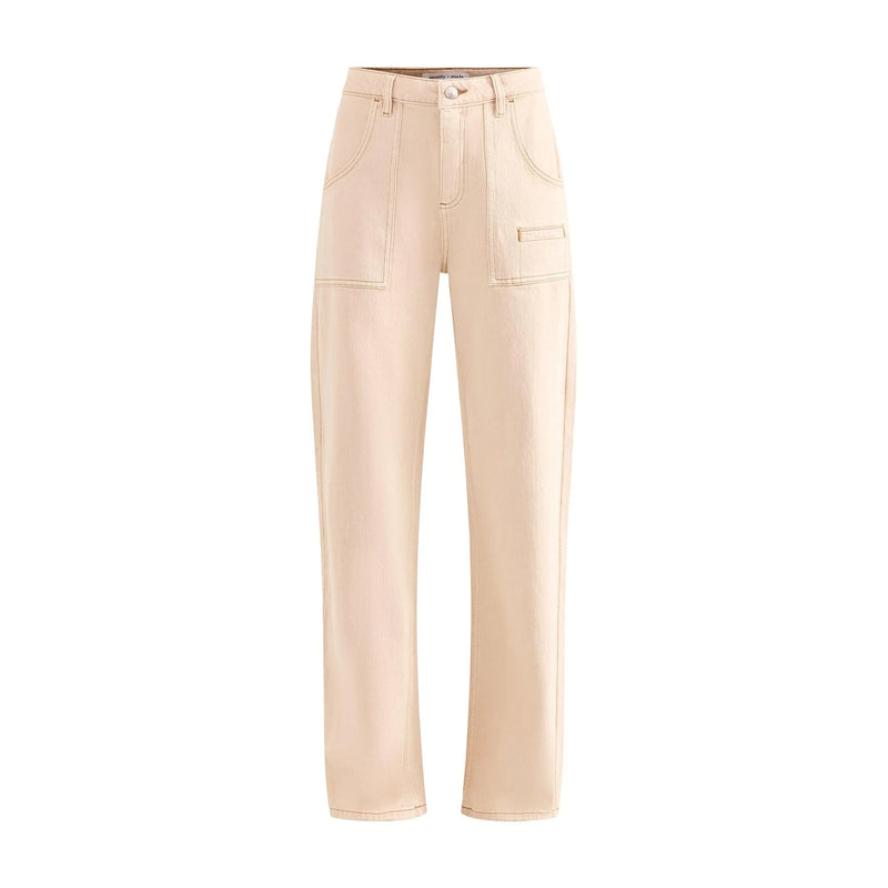 Ecru Wide Leg Jeans | Montivo Pakistan