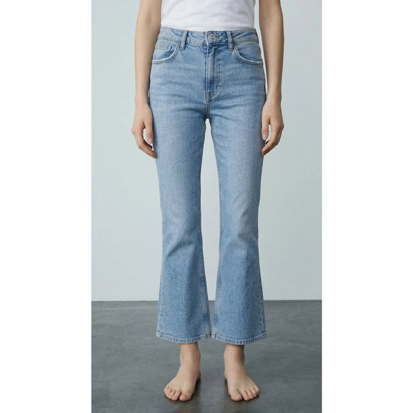 Mid Blue Mini Boot-Cut Jeans | Montivo Pakistan