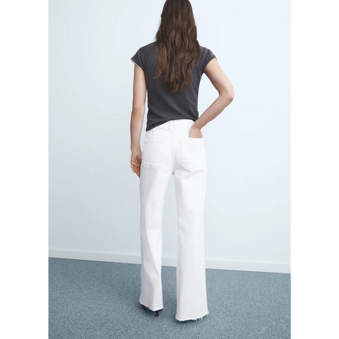 White Wide Leg Jeans | Montivo Pakistan