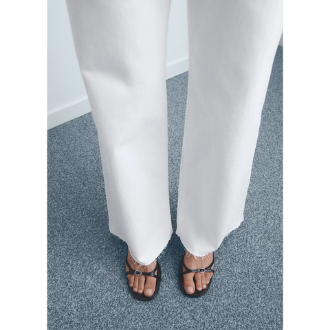 White Wide Leg Jeans | Montivo Pakistan