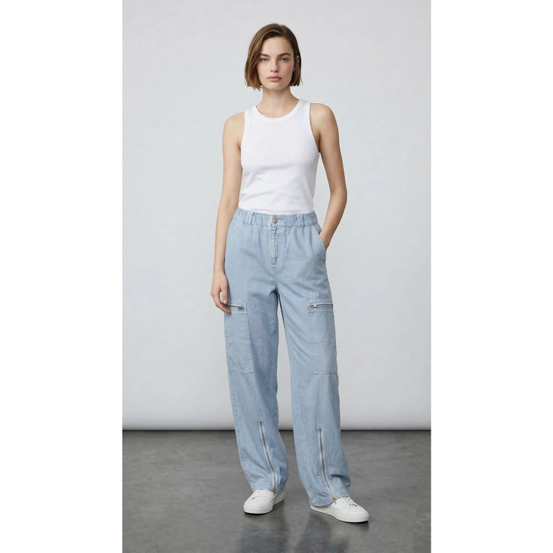 Light Blue Taper Denim Trousers | Montivo Pakistan