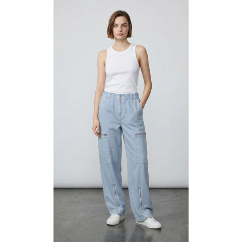 Light Blue Taper Denim Trousers | Montivo Pakistan