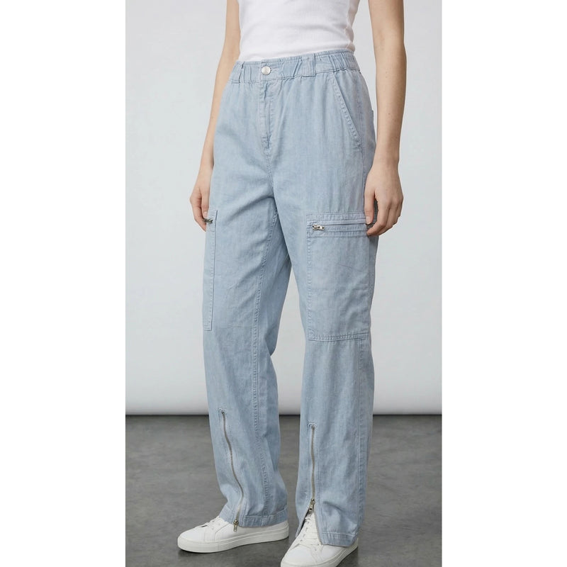 Light Blue Taper Denim Trousers | Montivo Pakistan